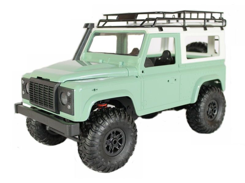 Радиоуправляемая автомодель MN MODEL джип Land Rover Defender зеленый 4WD 24G 112 RTR