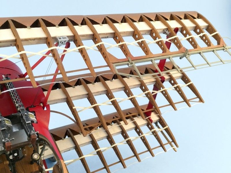 Сборная деревянная модель самолета Artesania Latina FOKKER DRI 1918 RED BARON, 116