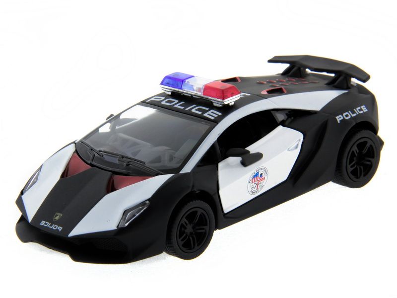 Машина Kinsmart 140 Lamborghini Police Sesto Elemento в асс инерция 112шт бк