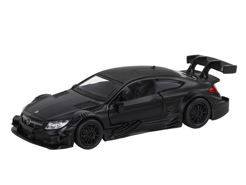 Машина АВТОПАНОРАМА MercedesAMG C 63 DTM, черный матовый, 143, инерция, вк 17,512,56,5 см
