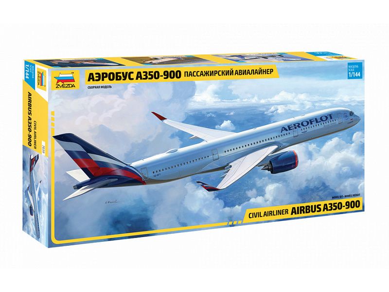 Сборная модель ZVEZDA Самолет А350900, 1144