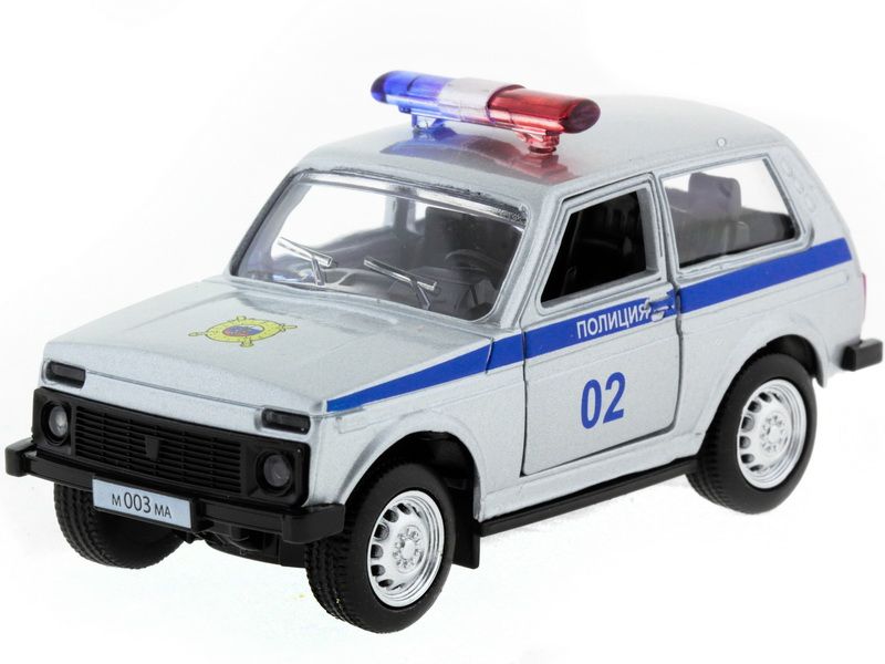 Машина АВТОПАНОРАМА инерц ВАЗ 2121 150, вк 1275,5 см, серебристая