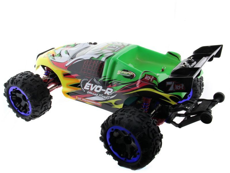 Радиоуправляемый трагги Remo Hobby EVOR Brushless UPGRADE зеленая 4WD 24G 18 RTR