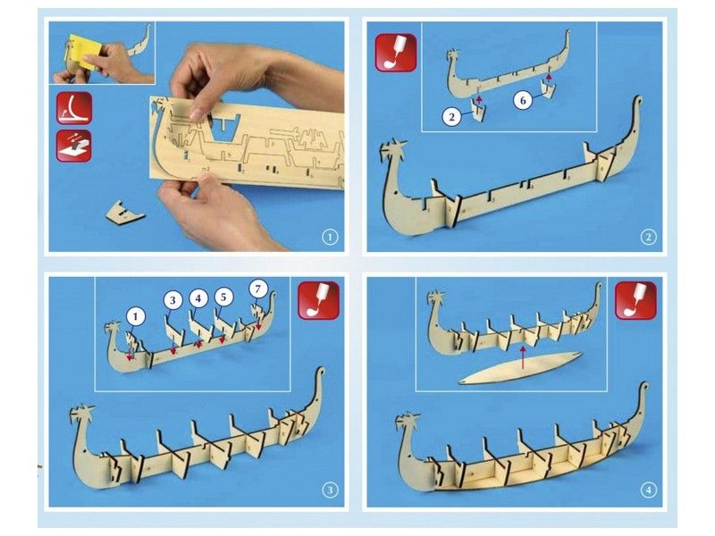 Сборная деревянная модель корабля Artesania Latina DRAKKAR VIKING BOAT