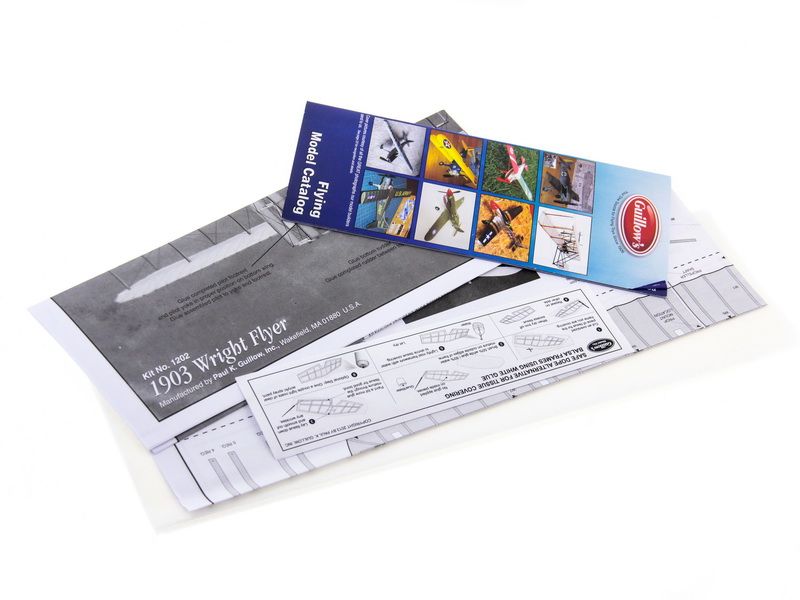 Сборная дермодельСамолет 1903 Wright Flyer Guillows  120