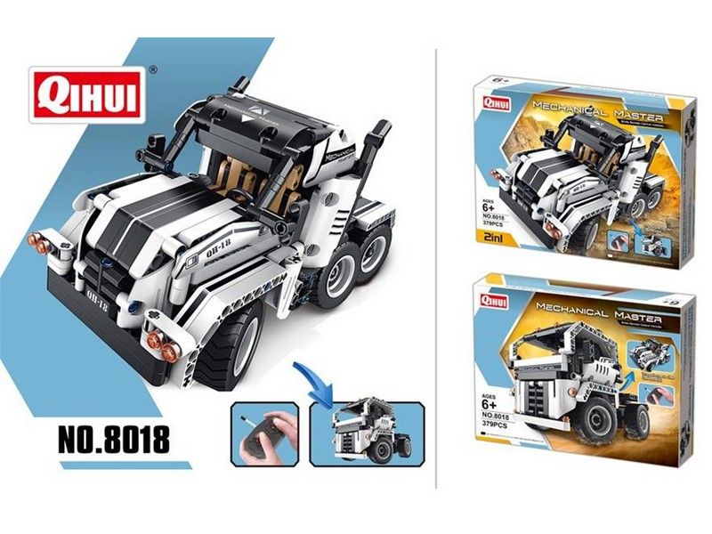 Радиоуправляемый конструктор Qihui Mechanical Master 2 в 1 Тягачи 379 деталей