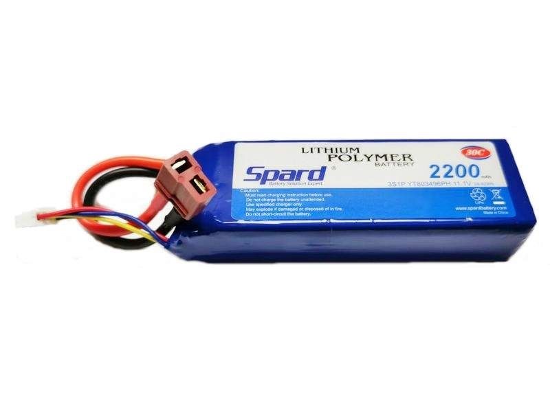 Аккумулятор Spard LiPo 2200mAh, 11,1V, 30C, T‐plug