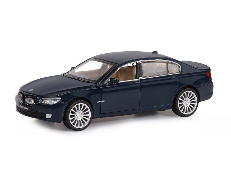 Машина АВТОПАНОРАМА BMW 760LI, синий, 134, свет, звук, инерция, вк 17,513,59 см