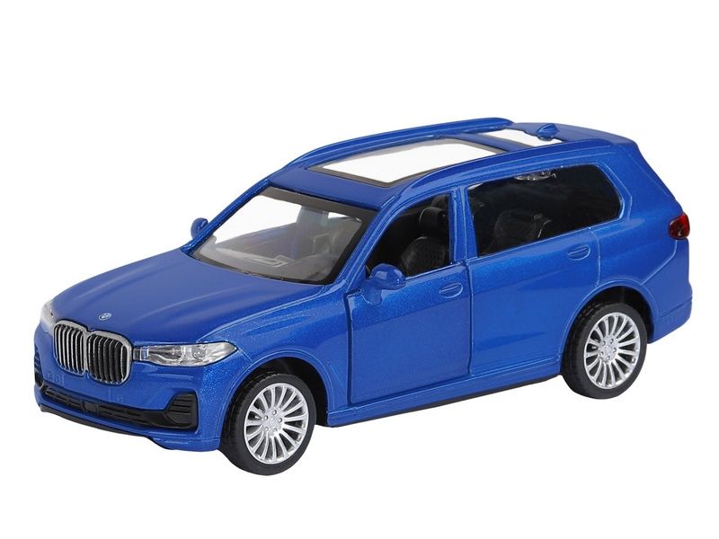 Машина АВТОПАНОРАМА BMW X7, синий, 144, инерция, вк 17,512,56,5 см