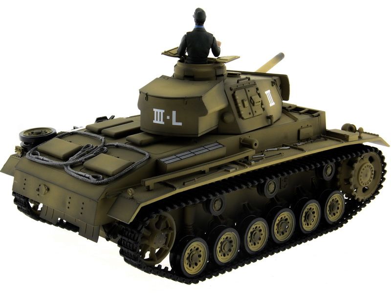 Радиоуправляемый танк Taigen 116 Panzerkampfwagen III Германия PRO для ИК танк боя 24G RTR