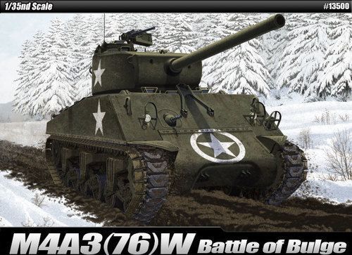 Сборная модель Танк M4A3 76W Battle of Bulge 135