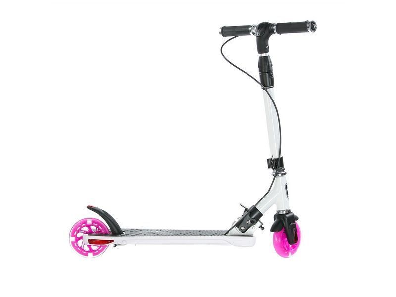 Самокат двухколесный Smart белорозовый
