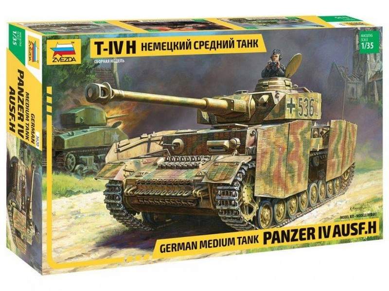 Сборная модель ZVEZDA Немецкий средний танк TIV H, 135