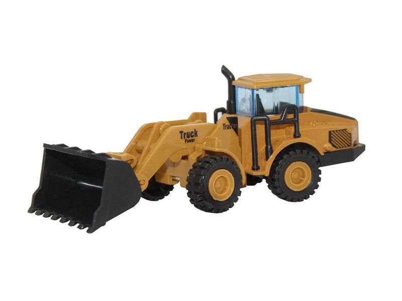 Машина АВТОПАНОРАМА БУЛЬДОЗЕР, оранжевый, инерция, вк 20,57,59 см