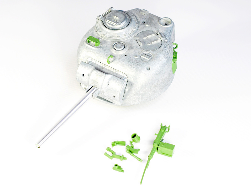 Металлическая башня для танка SHERMAN M4A3 75mm с ИКпушкой и мех вращения на 360 град TAG120646