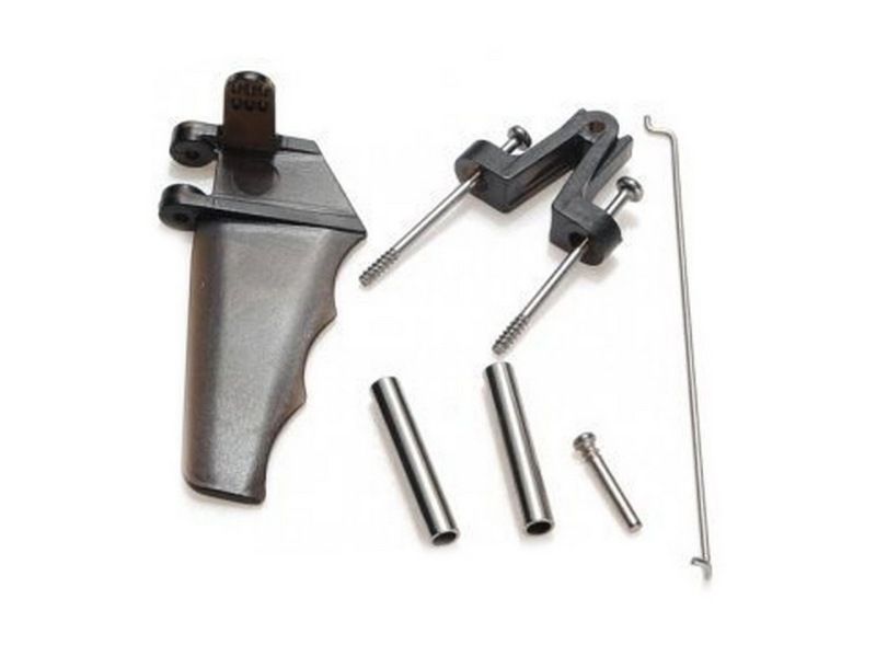 Набор запасных частей для катера Feilun FT007 хвостовой руль, кронштейн, крепеж, тяга