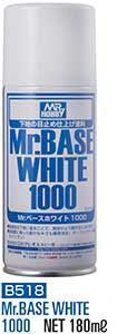 Краскагрунтовка в металлических баллончиках тм MRHOBBY  MrBASE WHITE 1000 180мл