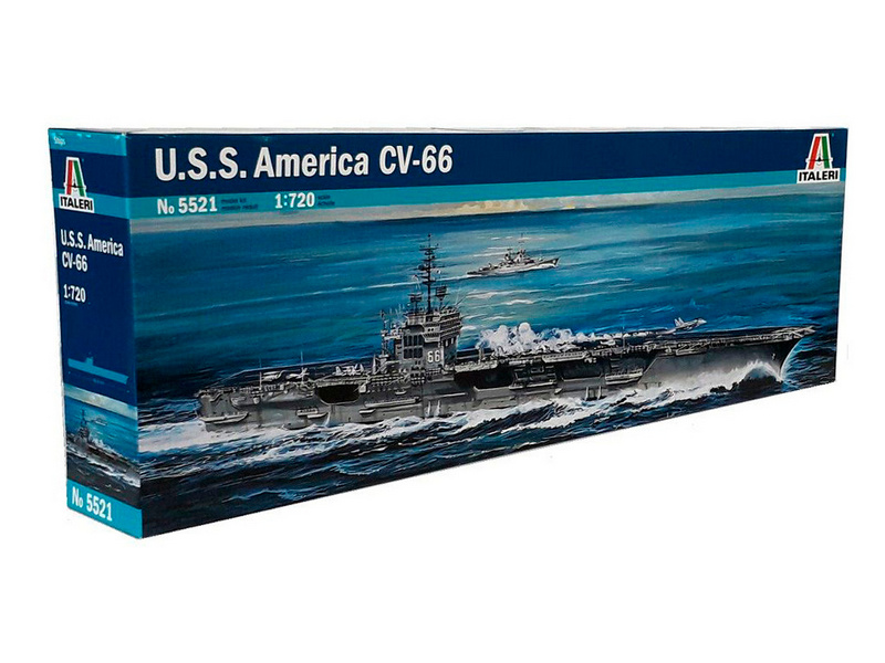 Сборная модель ITALERI 5521ИТ Корабль USS America, 1720