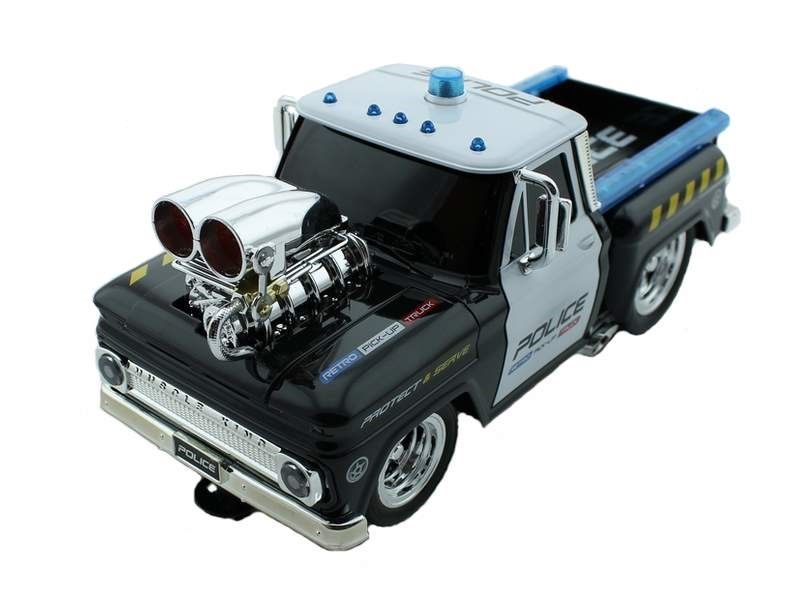 Радиоуправляемыйполицейский пикап из серии Muscle Сar с гоночным Мотор 116  свет  звук