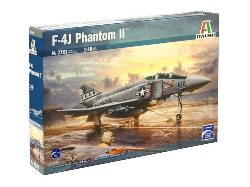 Сборная модель ITALERI 2781ИТ Истребитель F4J Фантом II, 148