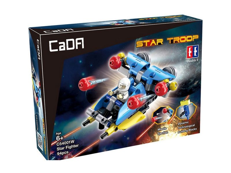 Конструктор CaDA Technic звездный отряд, соберите звездный корабль с C54002W03W04W 94 детали