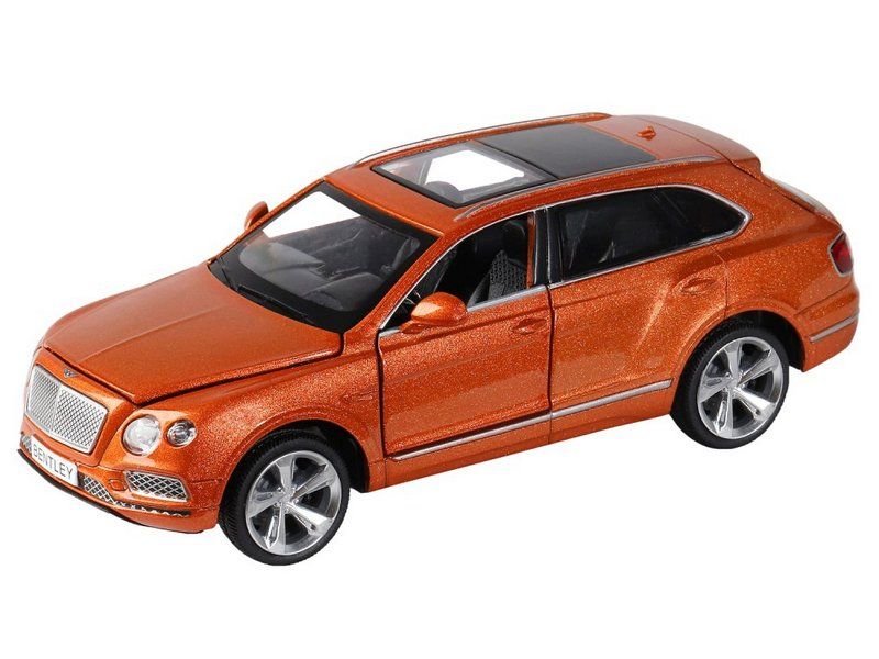 Машина АВТОПАНОРАМА Bentley Bentayga, оранжевый, 134, свет, звук, инерция, вк 17,513,59 см
