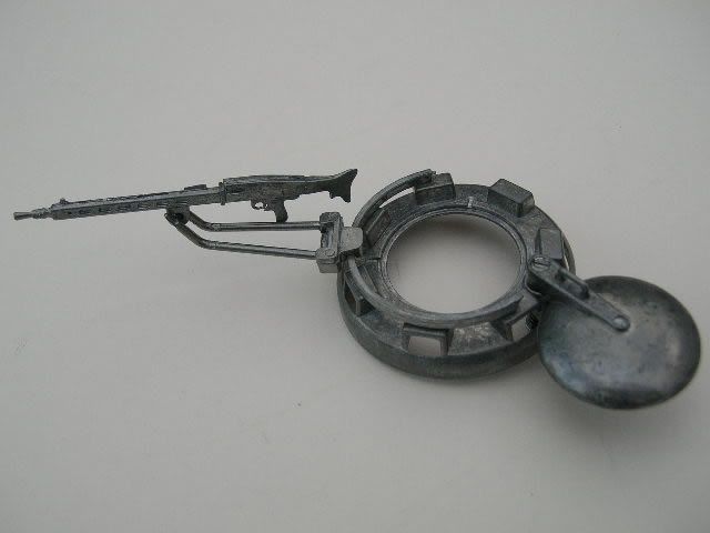 Командирская башенка и макет пулемёта MG42 металл для танка Tiger поздняя версия