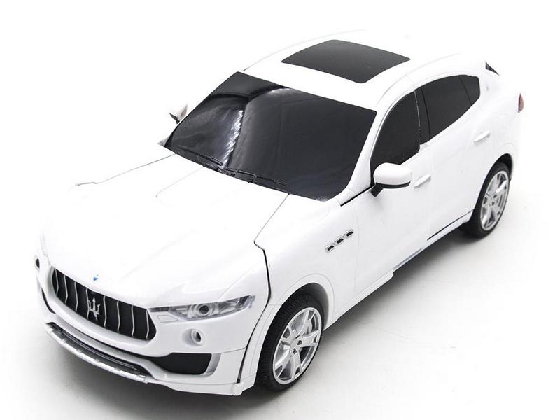 Радиоуправляемый трансформер MZ Maserati Levante White 2392PF 114, стреляет присосками