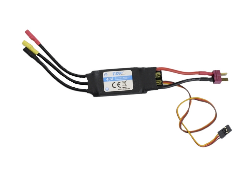 Регулятор скорости бесколлекторный 40A для самолета Top RC Riot