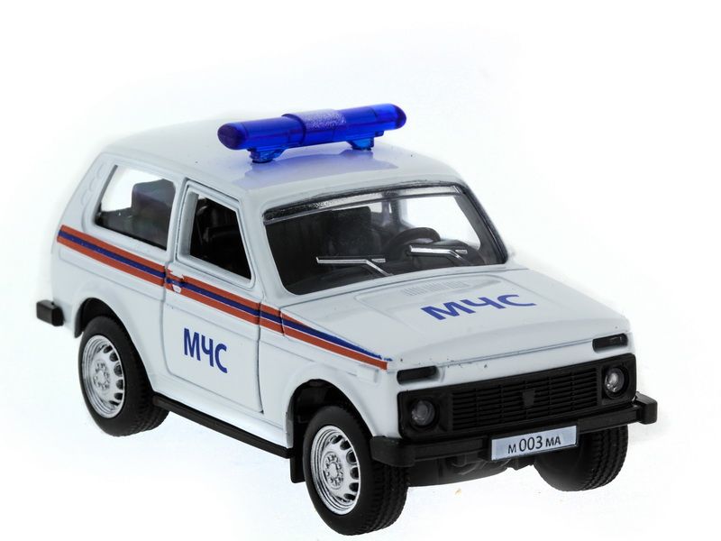 Машина АВТОПАНОРАМА инерц ВАЗ 2121 150, вк 1275,5 см, белая