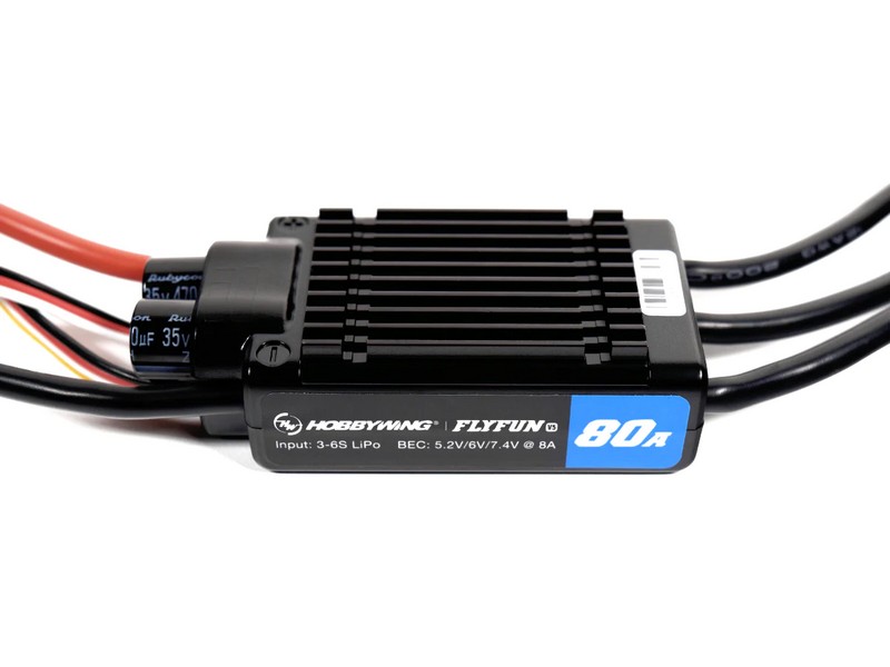 Бесколлекторный регулятор Hobbywing FLYFUN80A6SV5 80A100A, Aircraft