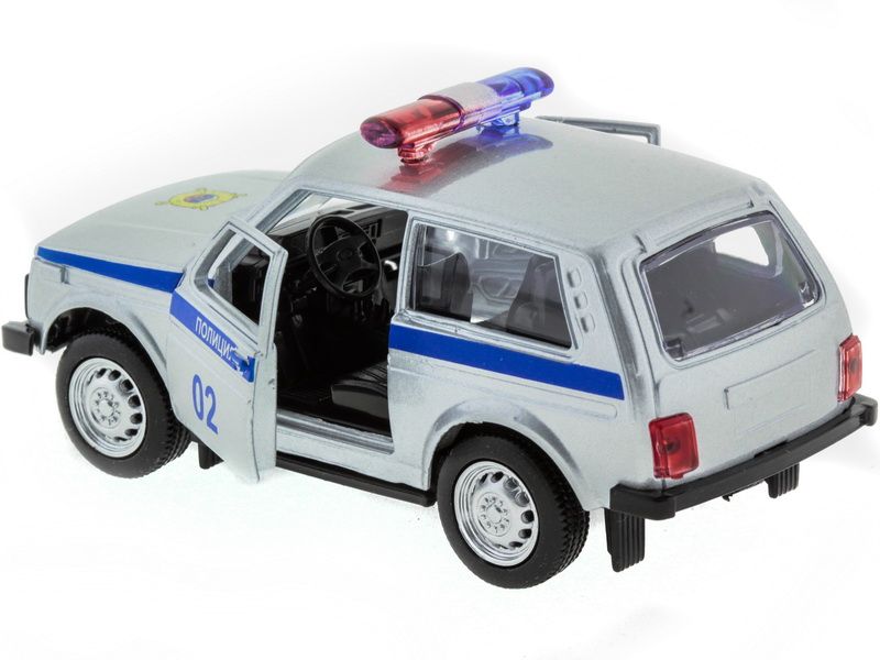 Машина АВТОПАНОРАМА инерц ВАЗ 2121 150, вк 1275,5 см, серебристая