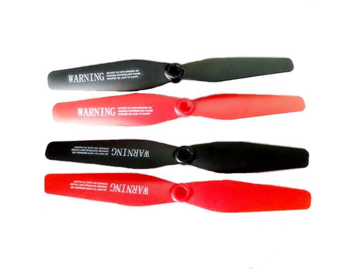 Лопасти для квадрокоптера Syma X54HWHC, красные2 шт, черные2 шт