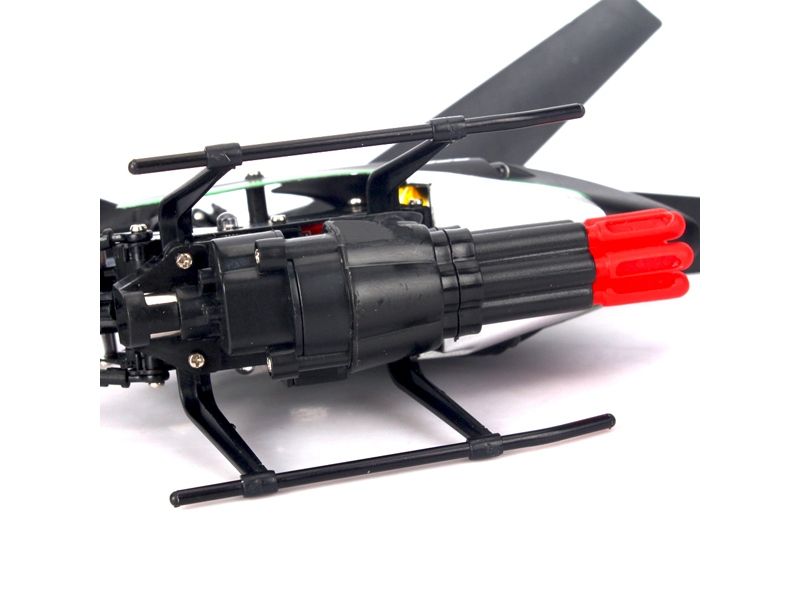 Радиоуправляемый вертолет WLToys V398 IR RTF стреляет ракетами