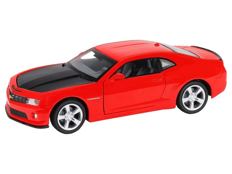 Машина АВТОПАНОРАМА Chevrolet Camaro SS, красный, 132, свет, звук, инерция, вк 17,513,59 см