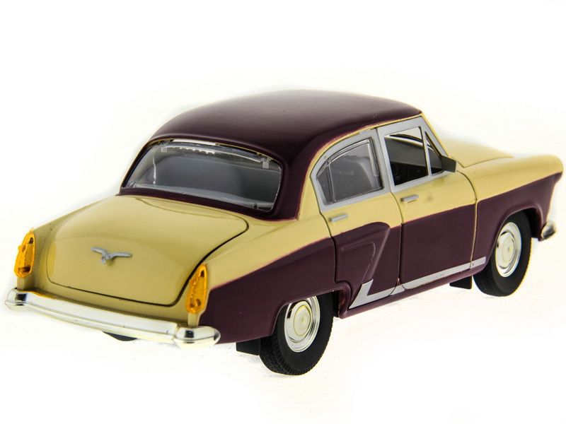 Машина АВТОПАНОРАМА ГАЗ21 Волга 124 вк  261211см, желтобордовая