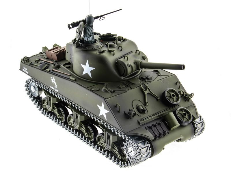 Радиоуправляемый танк Heng Long 116 M4A3 Sherman 24G RTR PRO