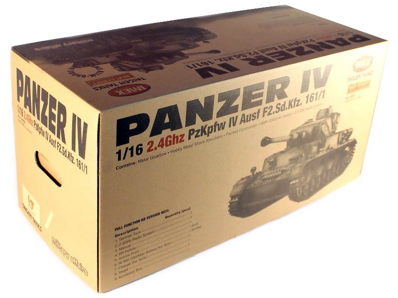 Радиоуправляемый танк Taigen 116 Panzerkampfwagen IV AusfF2SdKfz Германия 24G RTR