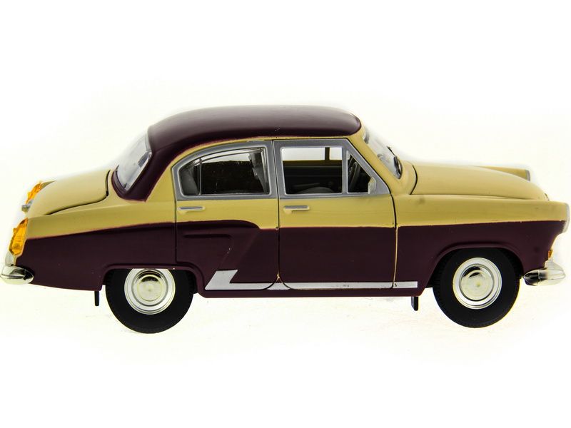 Машина АВТОПАНОРАМА ГАЗ21 Волга 124 вк  261211см, желтобордовая