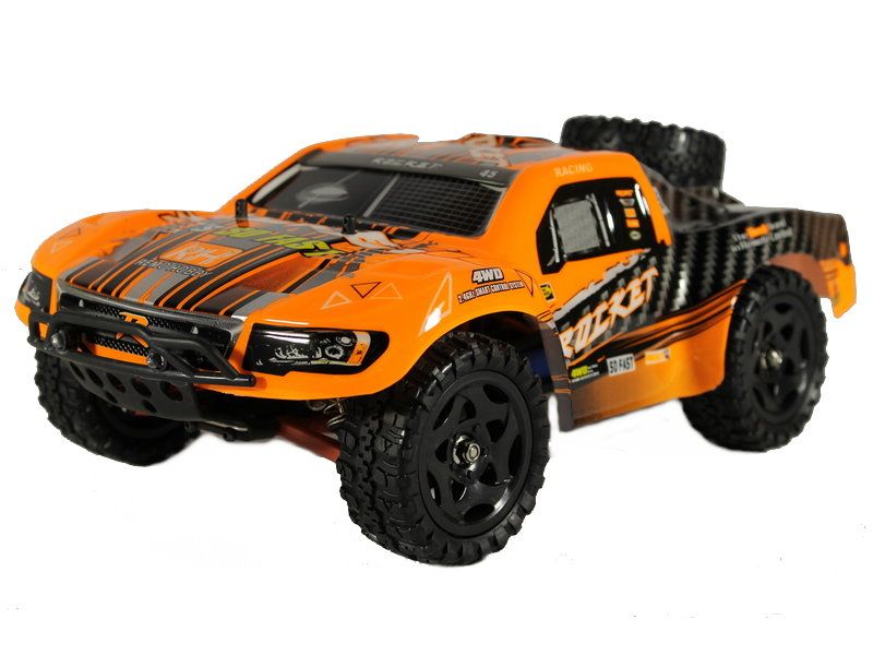 Радиоуправляемый шорткорс Remo Hobby Rocket UPGRADE V20 оранжевый 4WD 24G 116 RTR