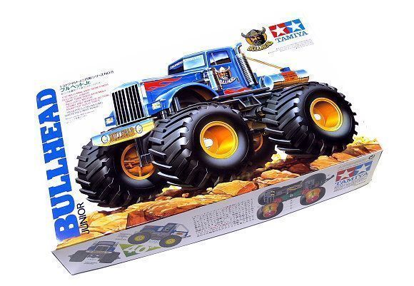 Сборная модель Tamiya Bullhead Jr, большие колеса, сборка без клея