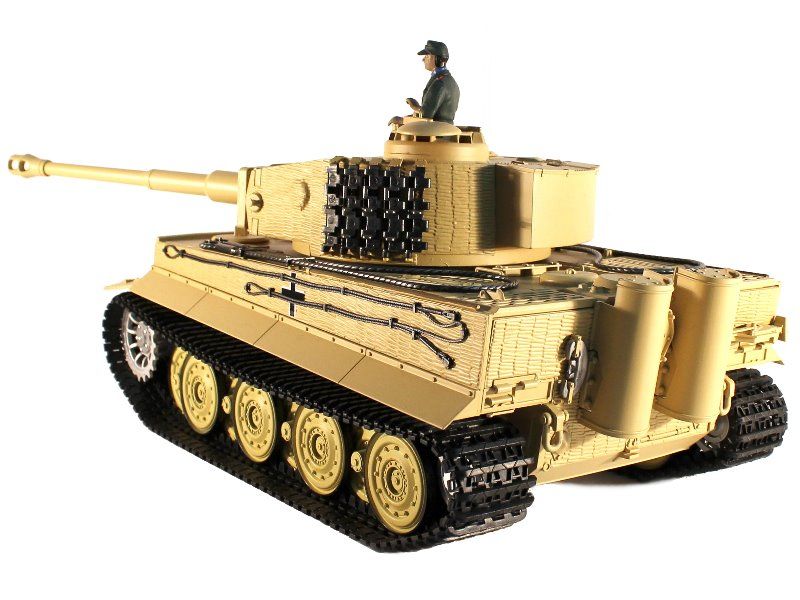 Радиоуправляемый танк Taigen 116 Tiger 1 Германия, поздняя версия 24G RTR песочный