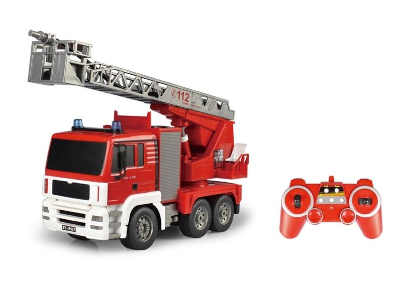 Радиоуправляемая пожарная машина Double Eagle, брызгает водой 120