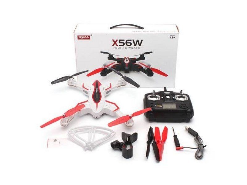 Радиоуправляемый квадрокоптер Syma X56W Folding Wizard с FPV трансляцией WiFi, барометр, 24G RTF