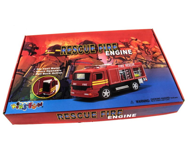 Машина Kinsmart Пожарная машина Rescue Fire Engine инерция 112шт бк
