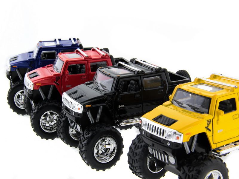 Машина Kinsmart 140 Haммer H2 off road инерция 112шт бк