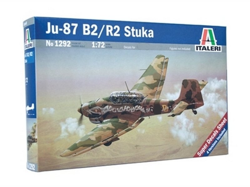 Сборная модель ITALERI 1292ИТ Самолет Ju87 B2R2 Stuka, 172