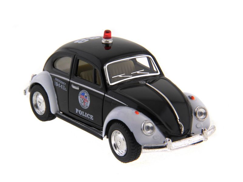 Машина Kinsmart  Volkswagen Classical Beetle Police инерция 112шт 132 бк