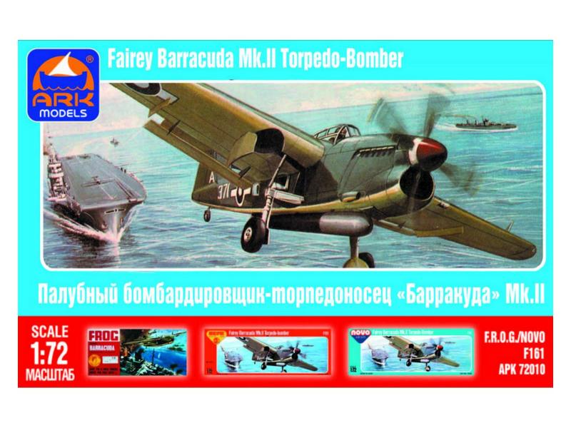 Сборная модель ARK 72010 Палубный торпедоносец Барракуда, 172