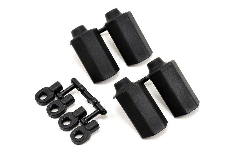 Стопора пружин амортизатора с защитными щитками черные Nitro Slash 4